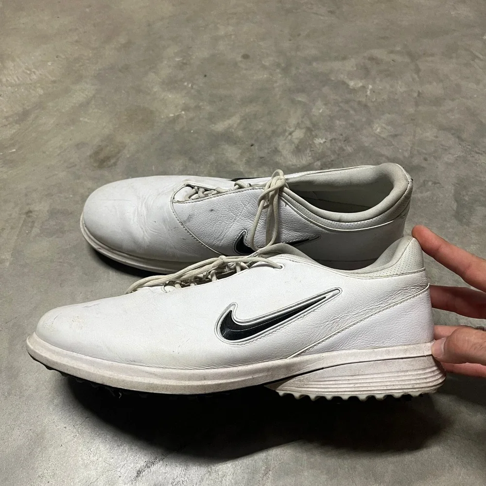 Nike Air Zoom Victory Tour 3 White Black Leather Golf Shoes FZ4155-100 Mens 13